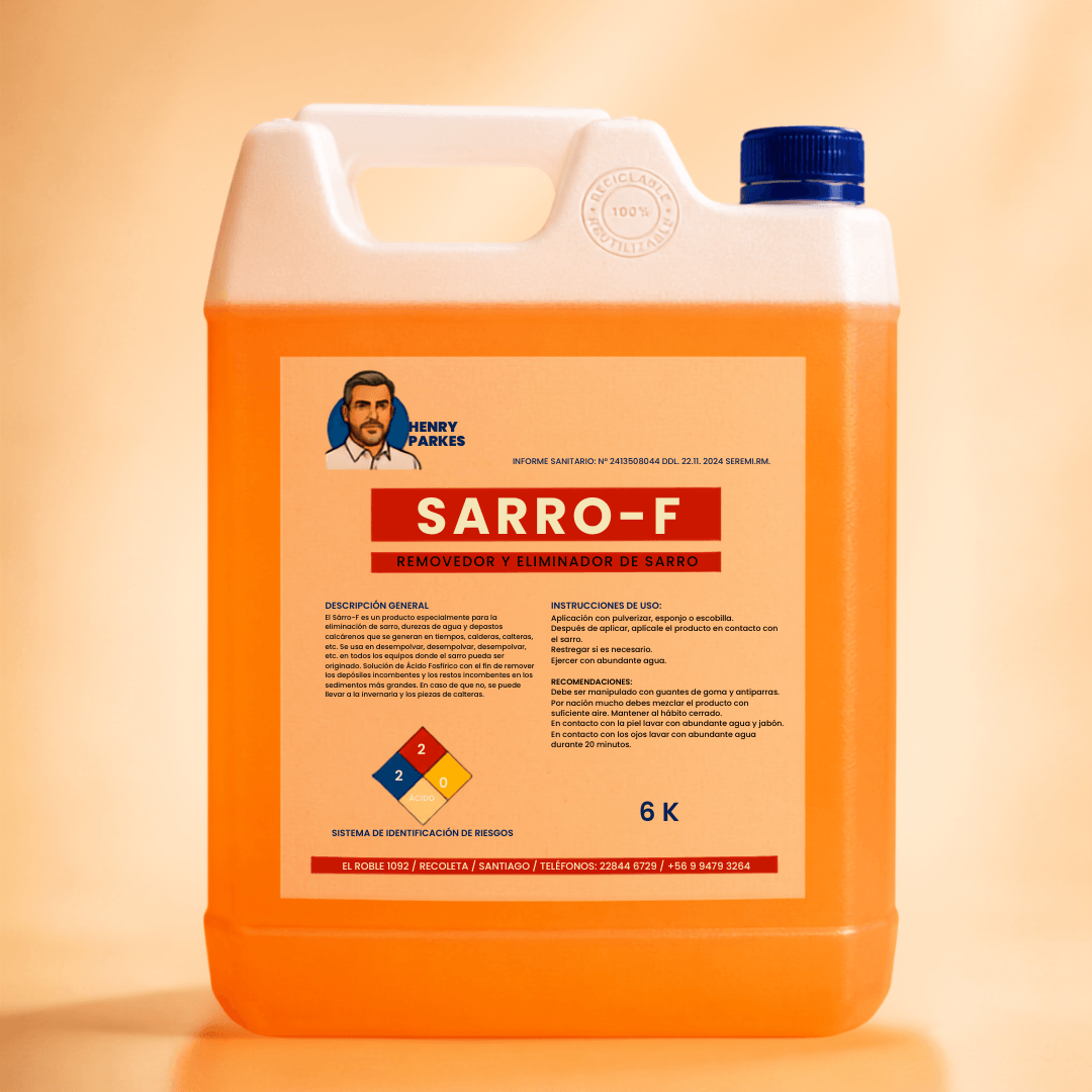 Sarro F Removedor Eliminador Sarro 6 Kilos