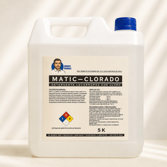 Matic Clorado Detergente Ropa Blanca con Cloro 5 Litros
