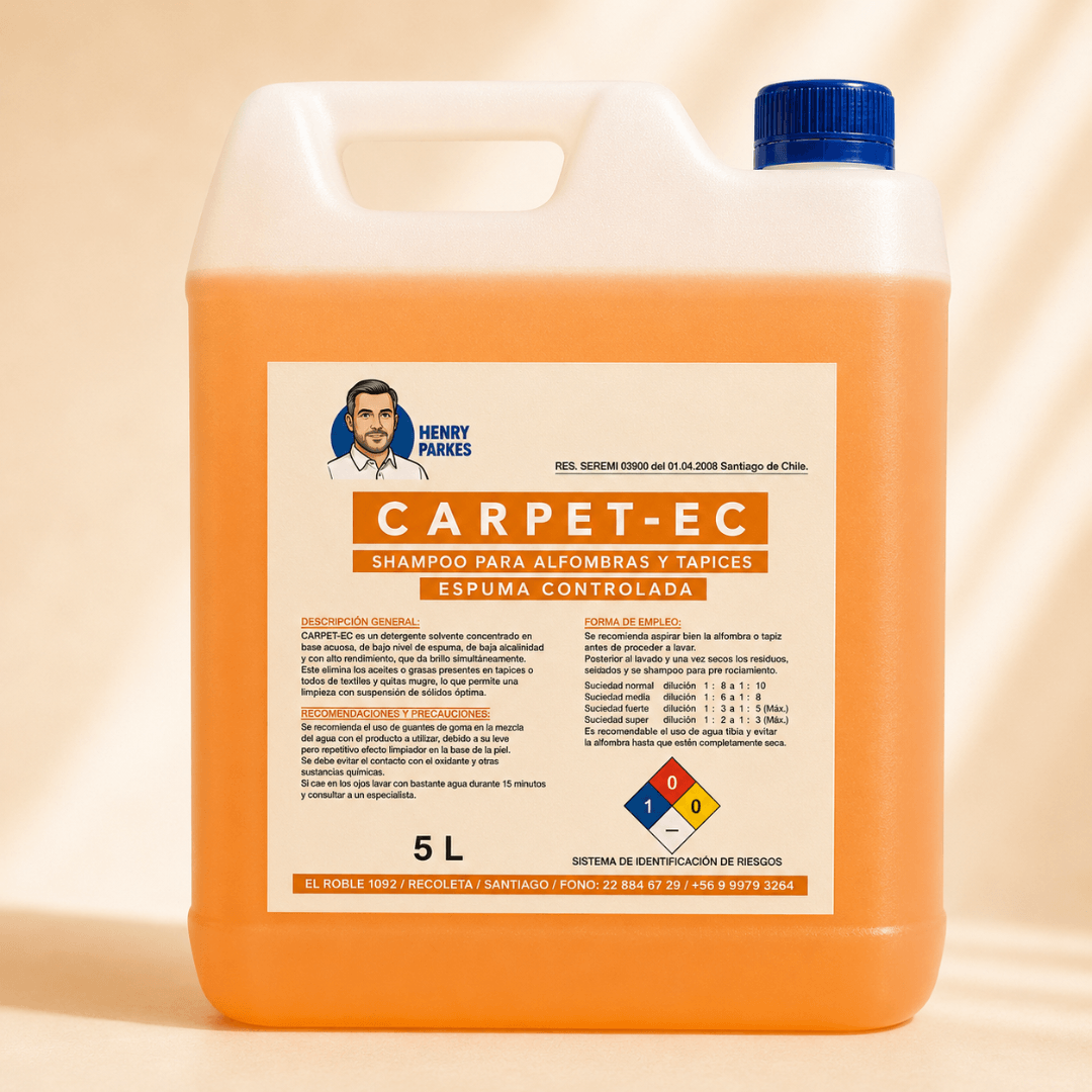 Carpet EC Shampoo Alfombras Espuma Controlada 5 Litros