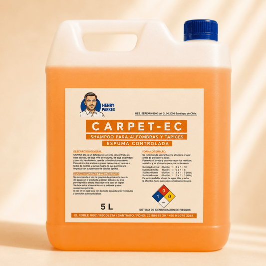 Carpet EC Shampoo Alfombras Espuma Controlada 5 Litros