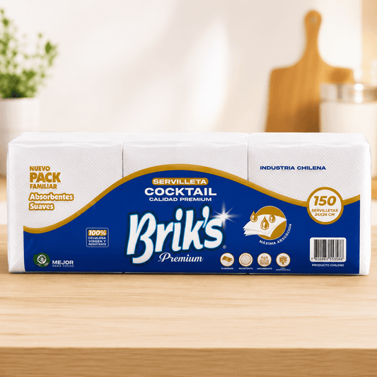 Servilletas Mesa Brik's 24x24 cm 150 Unidades