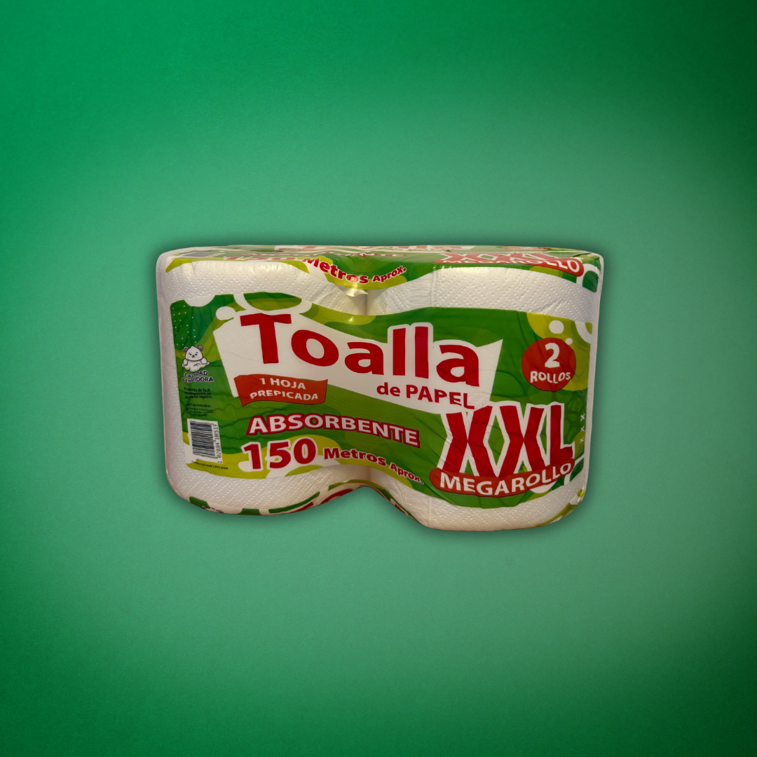 Toalla Papel XXL Prepicado Simple Stronger 2x150 Metros