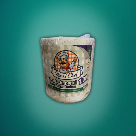 Toalla Papel Doble Hoja Maxi Chef 100 Metros