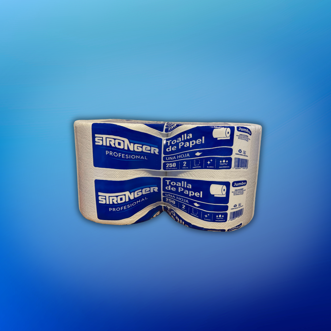 Toalla Papel Jumbo Simple Stronger 2x250 Metros
